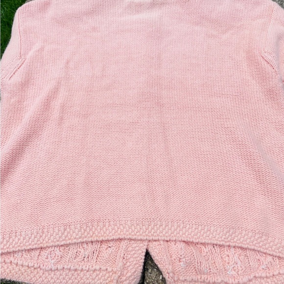 Vintage Rosanna Pink Cardigan Sweater with Embellished Pearls (L) - Picture 4 of 5
